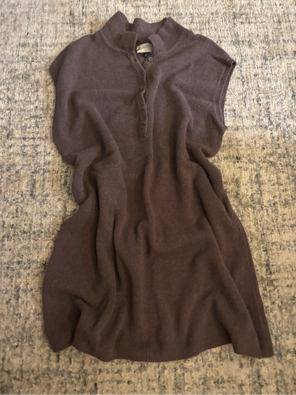Universal Thread Brown Collared Sleeveless Knit dress